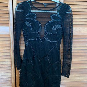 Express Long Sleeve Body Con Dress